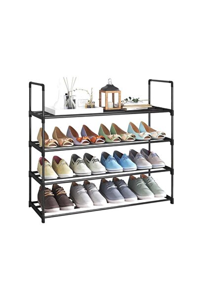 Generic Metal Shoe Rack,4-Tier Shoe Cabinets Organizer Storage Shelves,Shoe R...