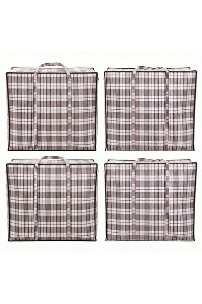 Generic 4 Pack Strong Storage Laundry Bags, Large Moving Bags with Zipper & H...
