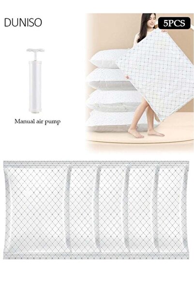 Generic 50x35CM Vacuum Storage Bags 5 Pack, Heavy-Duty Reusable Space Saver B...
