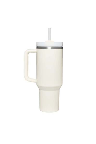 Generic Insulated Stainless Steel Tumbler with Handle and Straw, 40oz Travel ...