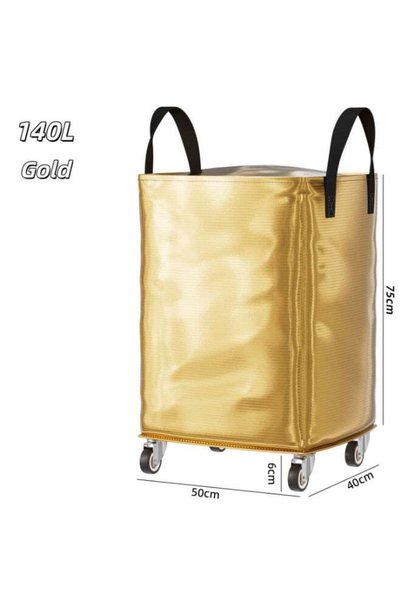 Generic Large Moving Bags, 140L Waterproof Storage Bag with 4 Swivel Wheels f...