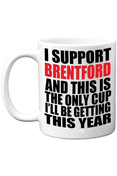 Generic Funny Football Mug Gift for Brentford Fans - Footy Only Cup - Joke Xm...