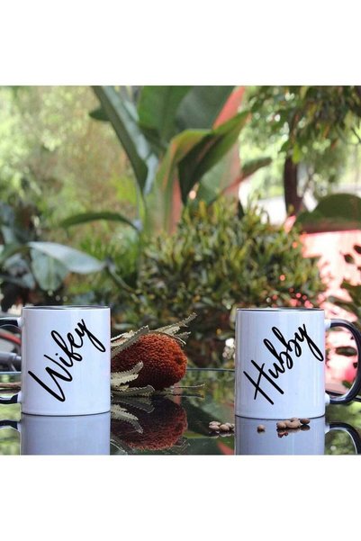 Generic Gift for Husband and Wife Coffee Mug, Hubby Wifey Mug Wedding Gift, M...