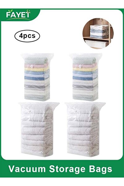 Generic 4PCS Extra Large Cube Vacuum Storage Bags, Jumbo Space Saver Bags for...