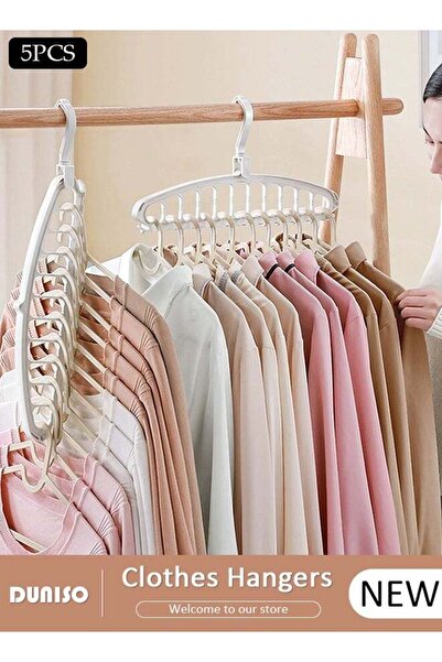 Generic 5PCS Space Saving Clothes Hangers,Multifunctional Smart Closet Organi...