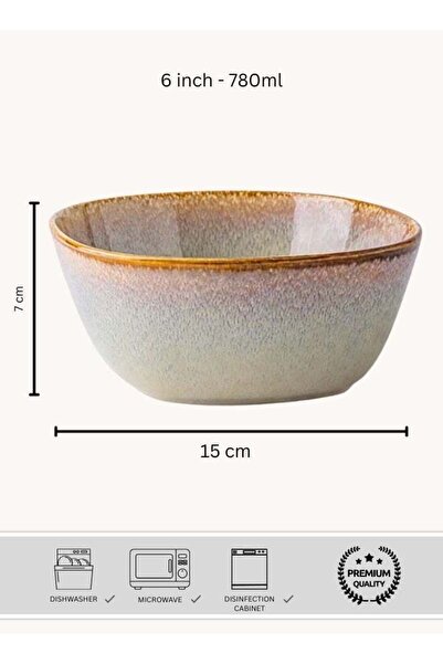 Generic Premium Ceramic Soup Bowl - 28 oz Large Capacity, Colorful Flame High...