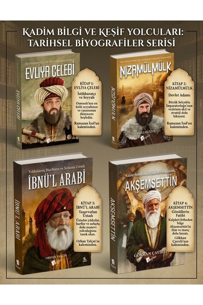 Lopus Yayınları Alimlerimiz ve Kadim Bilgeler 4'lü Kitap Seti - Evliya Çelebi...