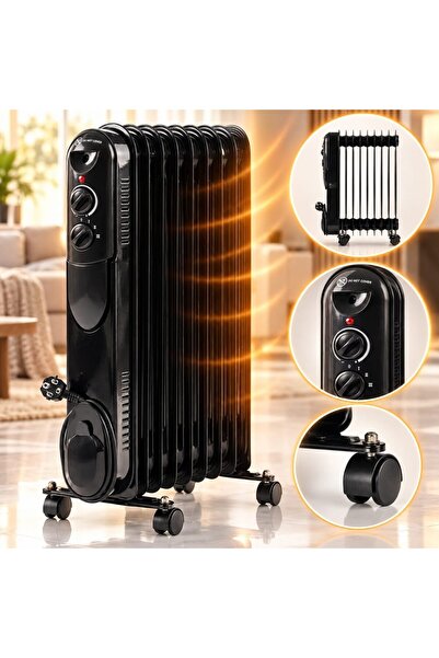 Infiniteea ™   Ηλεκτρική Θερμάστρα Λαδιού, 2000W, 9 Στοιχεία, 110 χιλ. x 580 ...
