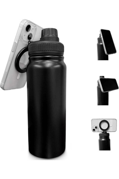 Generic Insulated Water Bottle with Magnetic Phone Mount | Stainless Steel Wa...