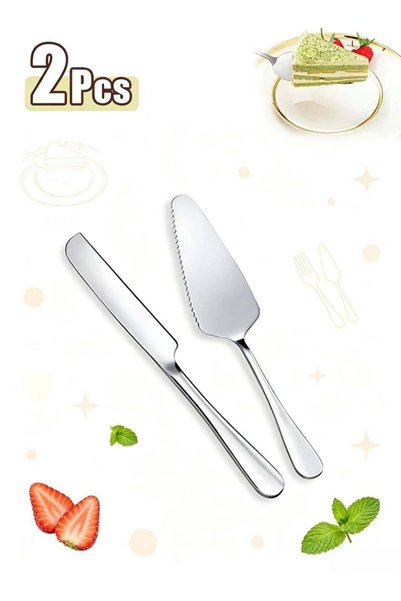 Generic Cake Cutting Set, 2pcs includes cake knife and cake spatula, Premium ...
