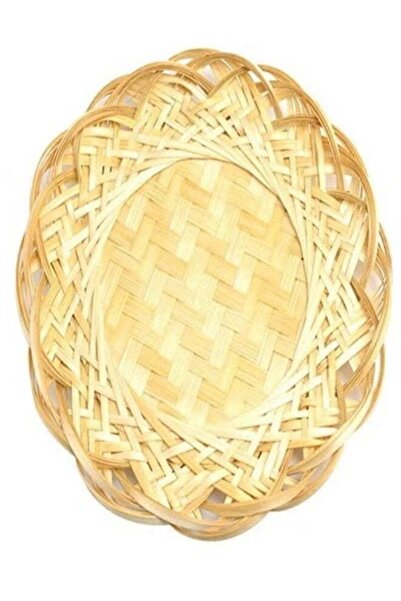 Generic 5-Piece Hand-Woven Round Rattan Food Storage Plate Serving Tray Fruit...