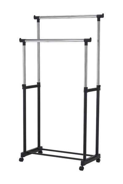 Generic Rack Garment Organizer Silver/Black Medium