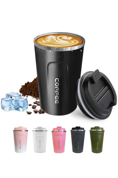 Generic 510ml Travel Coffee Mug Stainless Steel Vacuum keep Cup Cold and Hot ...