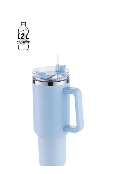 Generic 1.2L Tumbler with Lid and Straw Stainless Steel Insulated Tumblers wi...