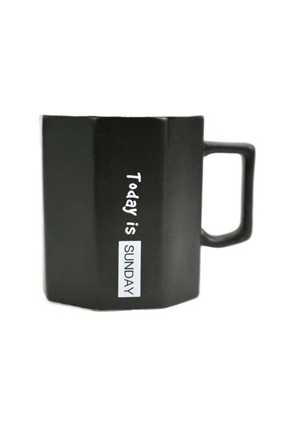 Generic Today Is Sunday Printed Mug for Coffee and Tea, Coffee Cup Ceramic Fa...