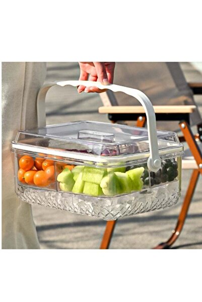 Generic Fruit Ice Tray,Ice Serving Tray, Picnic Ice Tray Chilled Vegetable Tr...