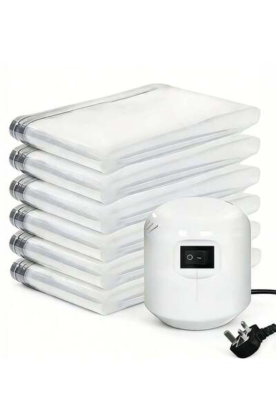 Generic 6-Pack Travel Vacuum Bags with Portable Electric Pump, Space Saver Va...