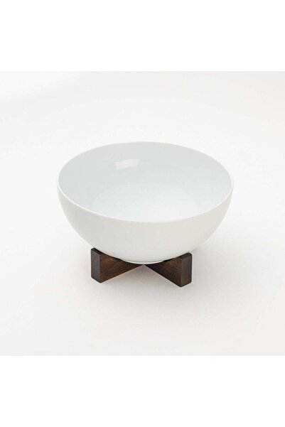 Generic Serving Stand, Solid Acacia Wood, 16x16 cm - Cross-Shaped Food Stand