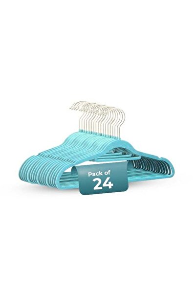 Generic Non-Slip Velvet Hangers 24 Pack – Slim Space Saving Clothes Hangers w...
