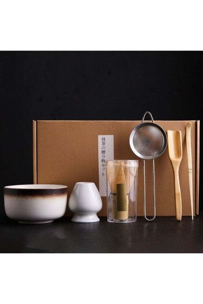 Generic 6 Piece Matcha Tea Set Matcha Whisk Kit Matcha Ceramic Bowl Matcha Wh...