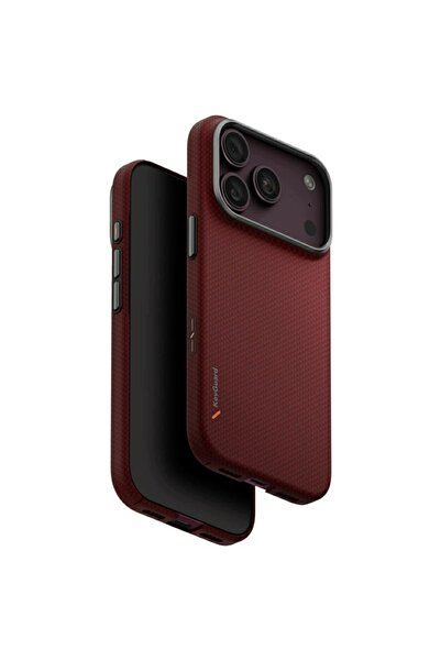 uniq Husă Keva EDGE pentru iPhone 18 Pro / 17 Pro cu încărcare Magclick, roșie