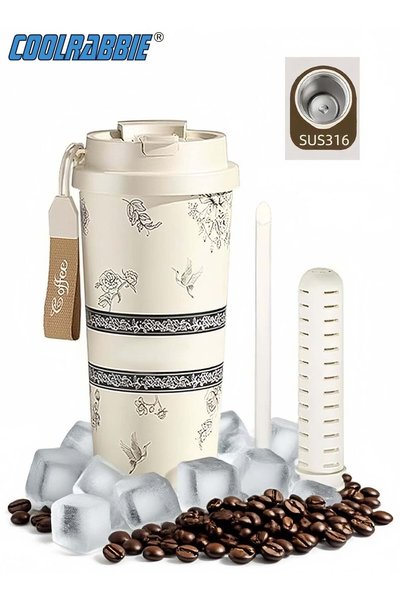 Generic Insulated Tumblers with Lid and Straw, Large Capacity Double Wall Vac...