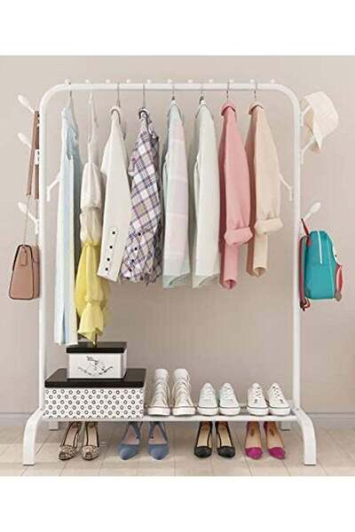 Generic Clothes Rack Floor Bedroom Household Simple Single Pole Indoor Drying...