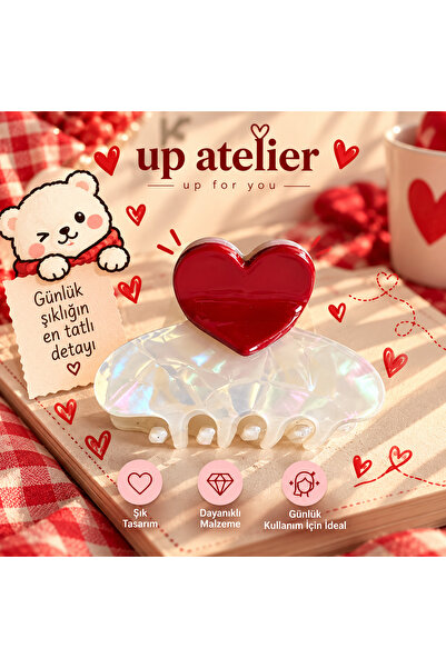 Up Atelier Heart-Shaped Latch Buckle 6cm
