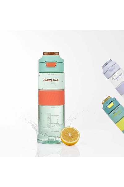 Generic Pinnacle Pulse Hydration Bottle (850ML, Mint) - Motivational Water Bo...