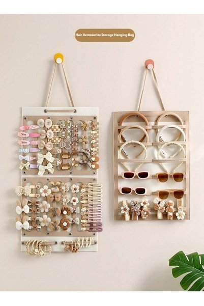 Generic 2 PCS Enlarged Hanging Mesh Pockets Wall Shelf Wardrobe Storage Bags ...