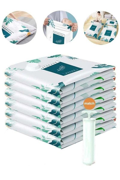 Generic Premium Plastic Vacuum Seal Bag Reusable Vacuum Storage Bags with Han...