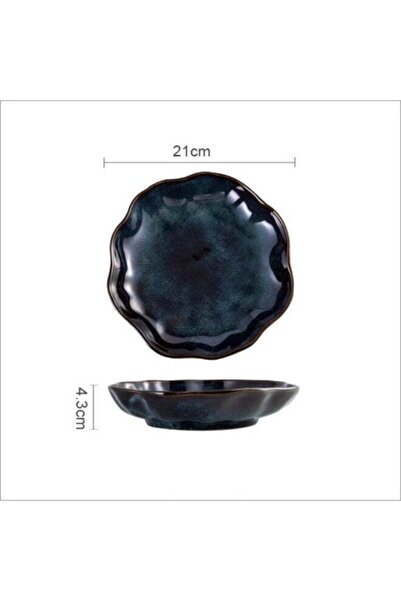 Generic Japanese Style Deep Ceramic Dinner Plate, Premium Large Deep Porcelai...