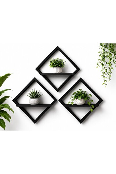 OEM Etajeră de perete geometrică, design modern tip romb, pentru plante și de...