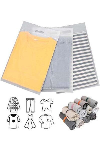 Generic 30pcs Frosted Clothing Transport Packaging Bags, Resealable Zipper Ga...