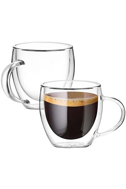 Generic Double Wall Cup, Elegant Classic Design, Glasses for Water, Juice, Be...