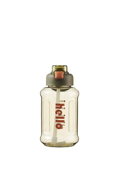 Generic 1300ml water bottle with straw, PC material, BPA free, suitable for s...