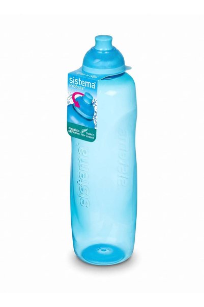 Generic Sistema 600ML Helix Squeeze Water Bottle, BPA Free Leak-Proof Reusabl...