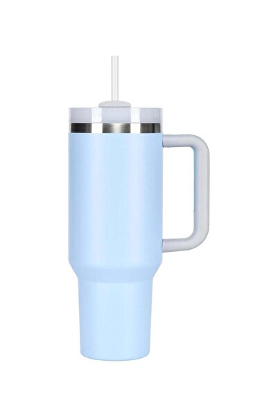 Generic 40oz Insulated Tumbler with Handle,Lid and Straw, Stainless Steel Ins...