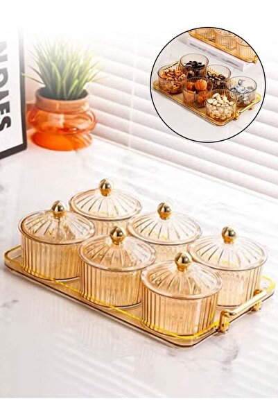 Generic Nut Jar, Dried Fruit Box Plate with Tray, Fruit Bowl with Lid, Transp...