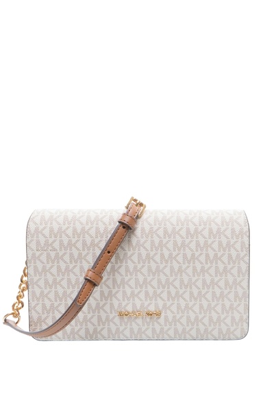 Michael Kors Τσάντα Χιαστί Jet Set Travel Βανίλια (35F5GTVC8B) Γυναικεία