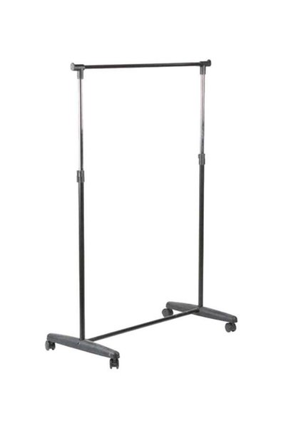 Generic Single Garment Rack With Wheels Grey 1.8kg
