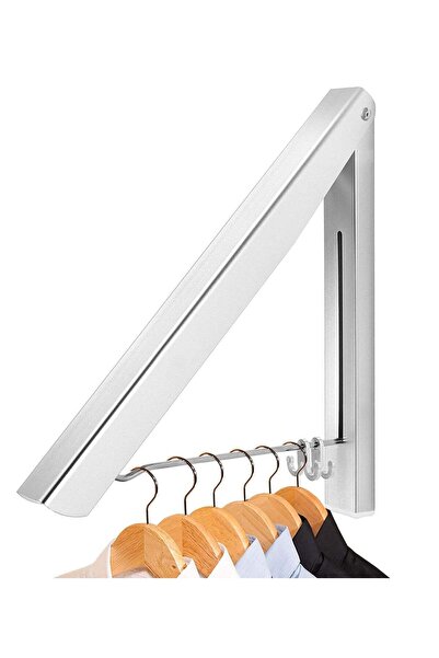 Generic Clothes Rack Hanger, Foldable Wall Mounted Clothes Airer Coat Dryer A...