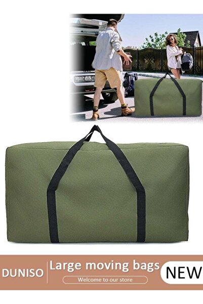 Generic Large Moving Bags, Foldable Storage Tote with Double Zippers, Storage...