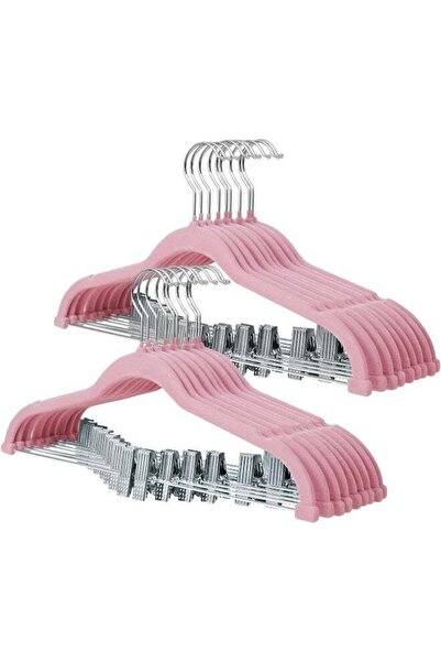 Generic Velvet Skirt Hangers With Movable Clips, Non-Slip Felt Pants Hangers,...