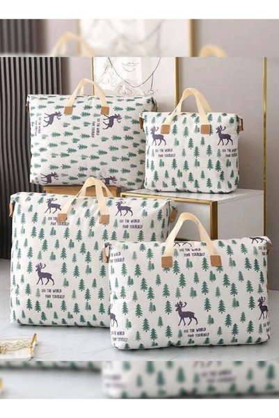 Generic 4-Piece Extra Large Storage Bag With Durable Zipper, Organizer Bag, M...