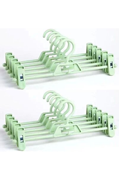 Generic 10-Piece Trouser Hanger Hanger Skirt Clip