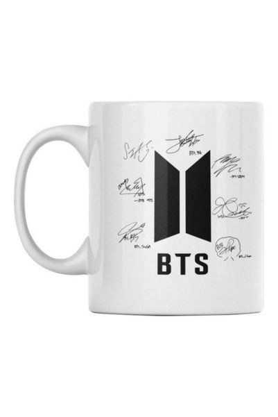 Generic BTS Printed Mug White/Black 350ml