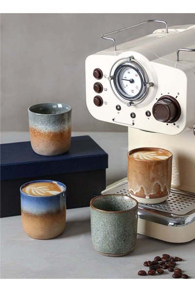 Generic 4-Piece Ceramic Cup Espresso Cups With Gift Box Elegant Coffee Cups A...