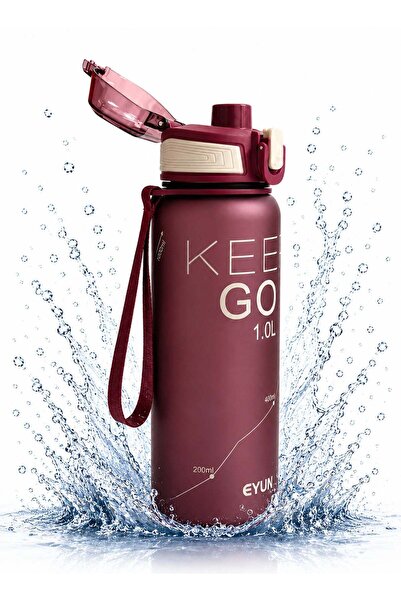 Generic 1000ml BPA Free EYUN Water Bottle with Water Level Scale, Leak Proof ...