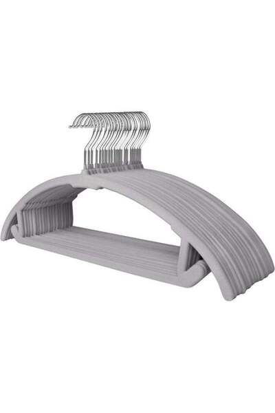 Generic 17.6'' Velvet Clothes Hangers, Non-Slip Rounded Felt Hangers, Sturdy ...